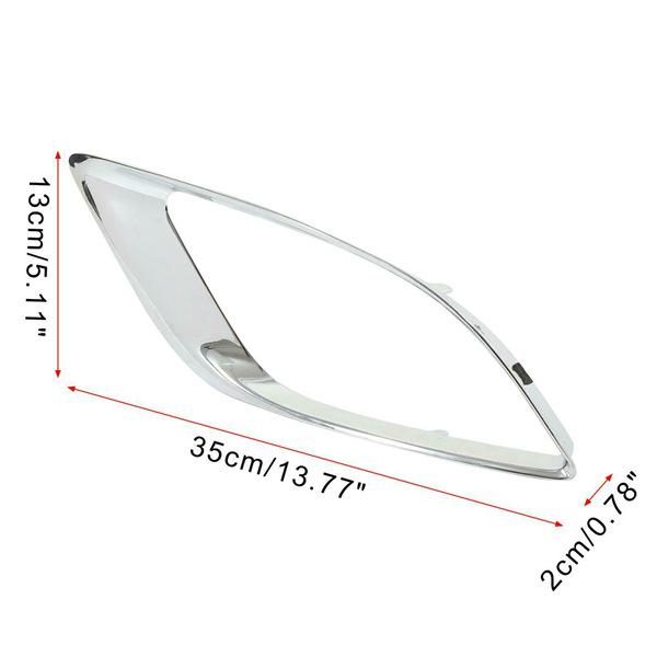 1 Pair of 5113745AB & 5113744AB Fog Light Grille Covers for Dodge Durango