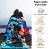 1PC Custom Name "Dynamic Hockey Player Artwork" Flannel blankets Patterns Throw Blanket All-Season Soft Gift for Couch, Bed, Camping gifts