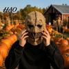 Creepy Realistic Masque Halloween Scarecrow Masque, Adults Scary Full Head Honor for Latex Cosplay Party Props Costume, Haunted House Photogenic