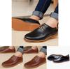 Premium Fashion Casual Pu Leather Men Business Shoes In Brown Black Blue Sizes 6-13