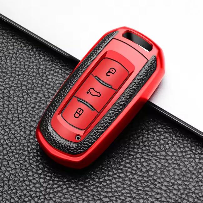 

Car Smart Key Cover for Geely Atlas Boyue NL3 EX7 Emgrand X7 Borui SUV GT GC9 Bag Case Shell Protector Keychain Accessories червоний