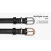 Mei Mary Belt, women's slim belt, ladies' minimalist narrow belt for women's jeans, genuine leather alloy pin buckle