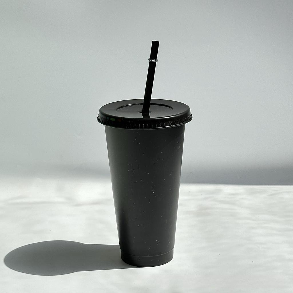 Plastové kelímky s víčky a slámkami Šálek na džus Mléko Čaj Šálky na kávu Šálky na pitíStudené Šálky Šálky na změnu barvy, Šálky se třpytkami Výměnné Šálky na párty