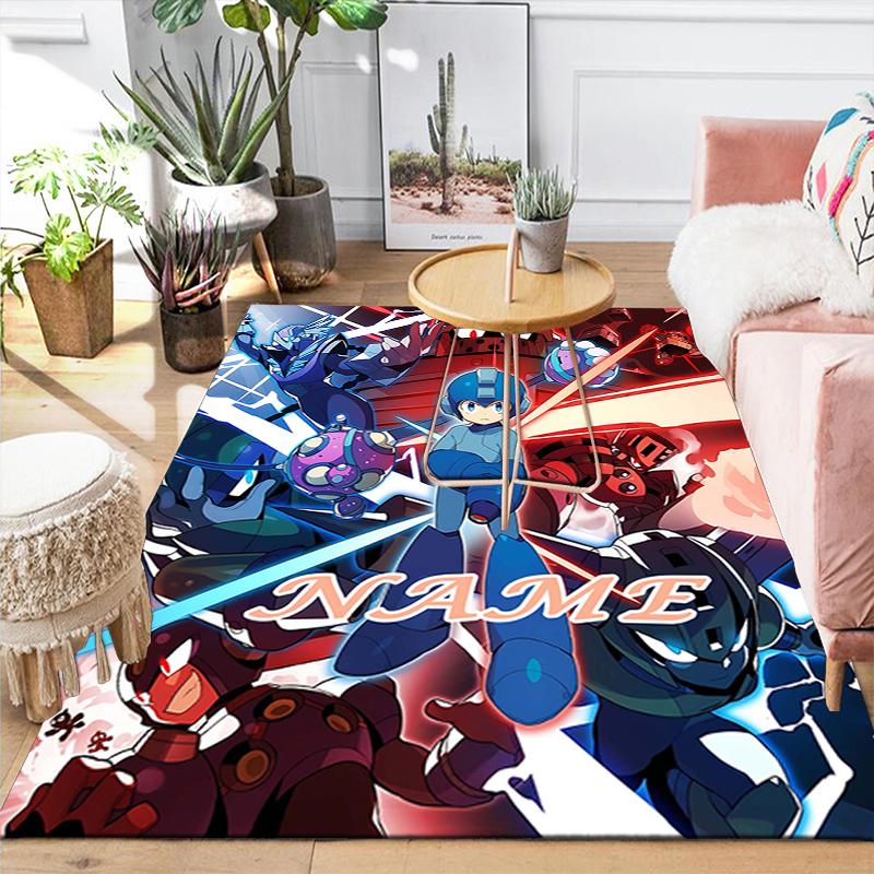 Custom 1Pc Mega Man Adventure Rug Office Carpet Indoor Outdoor Entrance Doormat Nonslip Soft And Comfortable Living Room D2915183