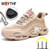 Fashion Work Sneakers Steel toe shoes Safety Boots Protection Shoes Puncture-Proof Indestructible shoes lightweight comfort