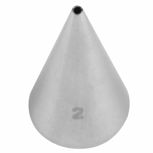 Set of 5 Round Mont Blanc Pastry Tips, Stainless Steel, for Piping, Cake Decoration, and Baking (Set of 5)