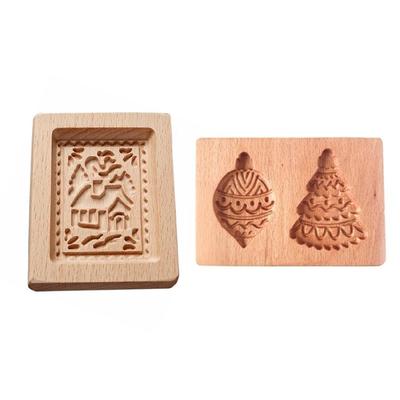Stampi per Biscotti Classici in Legno con Rilasci Senza Cuciture Caratterizzati da Costruzione in Materiali Naturali Perfetti per Modellare Biscotti e Cioccolatini