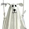 Reusable Halloween Party Decorations Hanging Ghost for Outdoor Decoration, Cute Flying Satin White Scary Prop Home, Tree, Porch, Patio, Lawn, Garden,