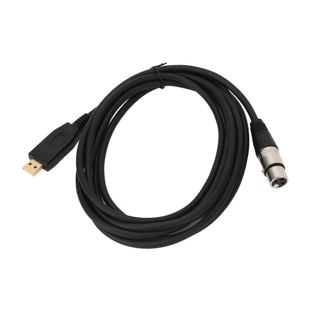 USB Microphone Cable USB to XLR Female Mic Link Converter Cable Microphone Adapter Cable