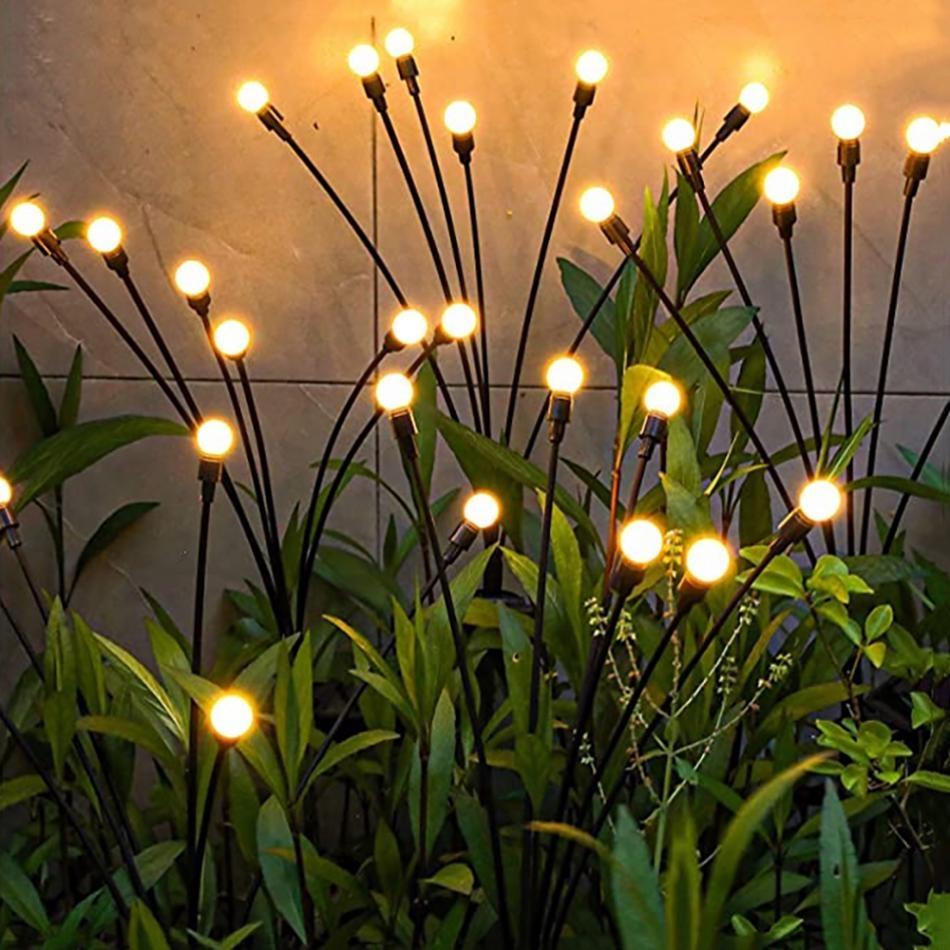 LED Solar Lamp Garden Decoration Fireworks Lamp 6LED/10LED Firefly Outdoor IP65 Waterproof Lamp Christmas Garden Decoration