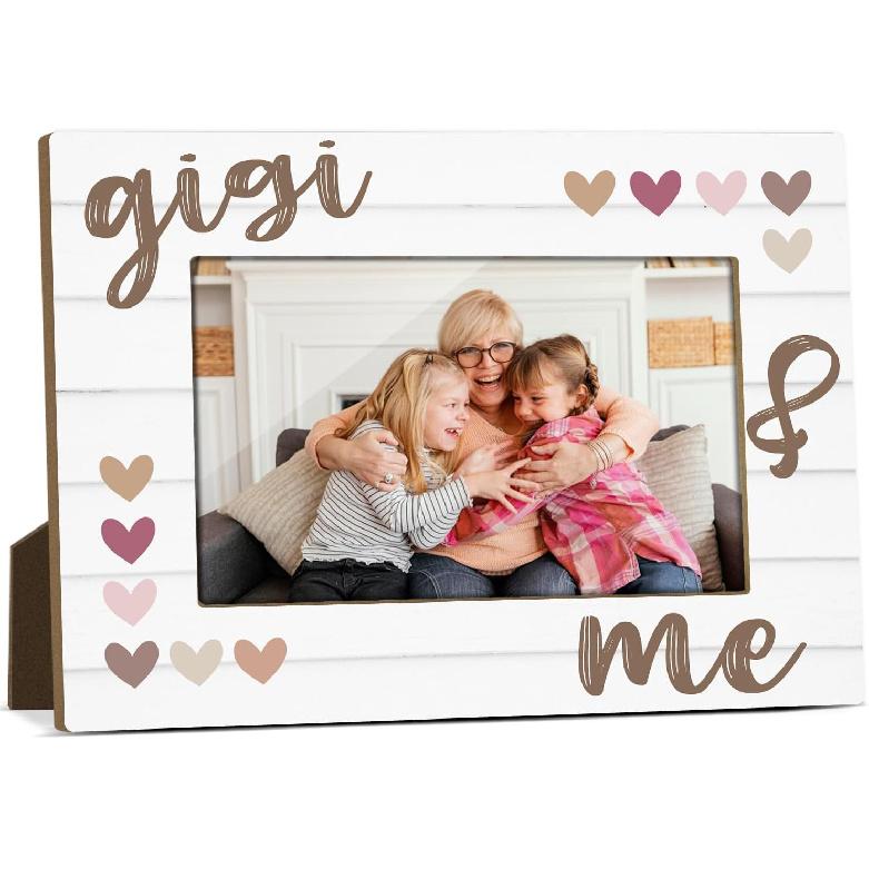 Mommy And Me Mom Picture Frame Wooden Photo Frames 4x6 for Mothers Day Picture Frame Desk Pictures Frames for Mother's Day Decorations for Mothers