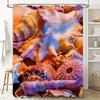 High Quality Printed Shower Curtain Bath Decor Home Decoration Waterproof Fabric Shells Print 3D Decorative Bathroom Curtains Fo