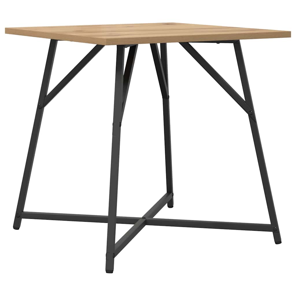 Side Table Set 2 Pcs Artisan Oak & Black Brown