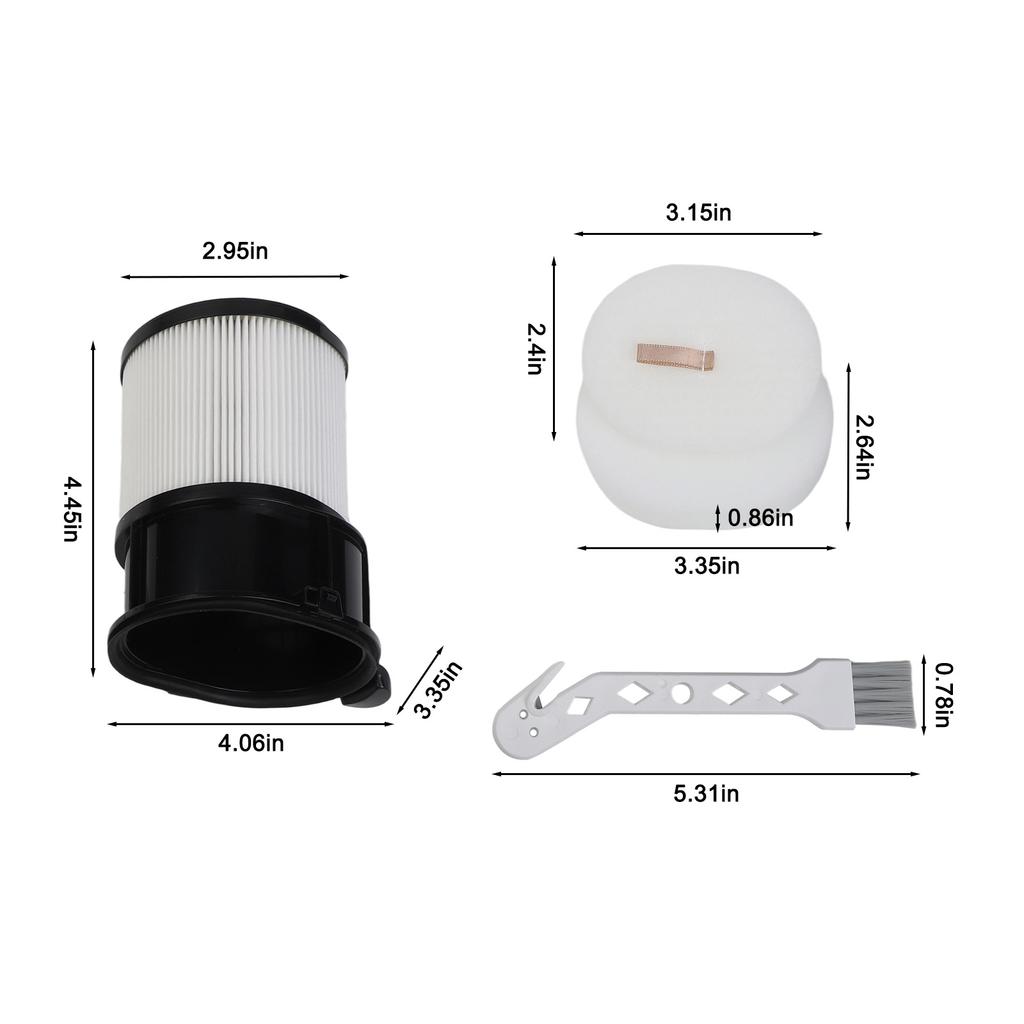 For Shark IP3251 IP1250 Cordless Vacuum Filter Set 15 Pcs HEPA Pre Post Motor Washable Replacement Parts With Cleaning Brush