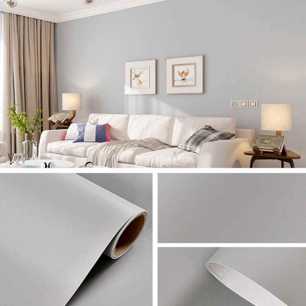 Winylowa Wodoodporna Samoprzylepna Tapeta Vintage Cementowo Szara Okleina Ścienna Sklep Sypialnia Salon Renowacja Naklejki pvc