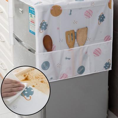 Refrigerator Washing Machine Cover Cloth Dust Cover Oil Proof Household Storage Refrigerator Cover Cover Towel