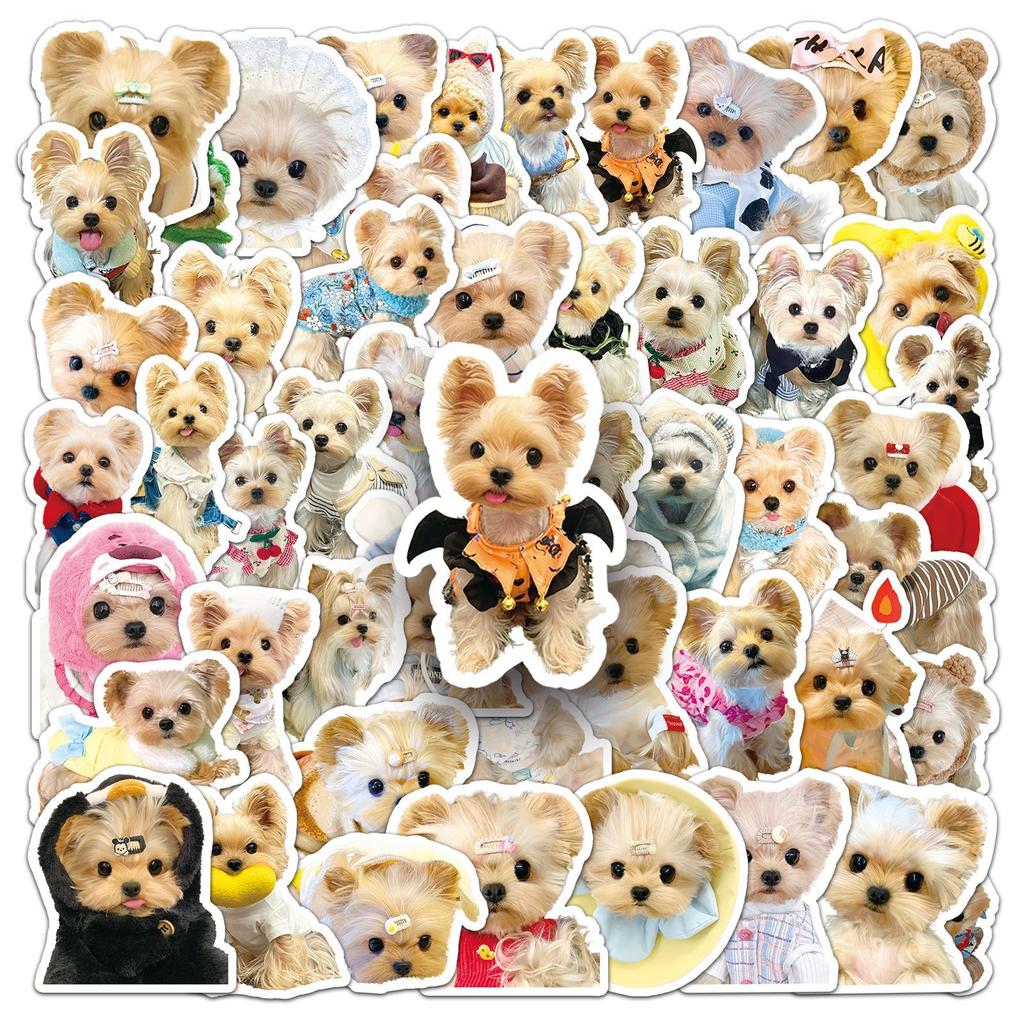 50 Yorkshire Graffiti Stickers Personalized Fresh Ins Style Dog Creative Decoration Mobile Phone Guka DIY Stickers