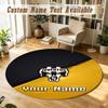 Round Rug Custom NameJuventus FC Pattern Non Slip Carpet Home Floor Decor
