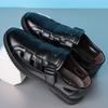 Leather shoes men's summer new men's hollowed-out casual breathable leather dad hole shoes