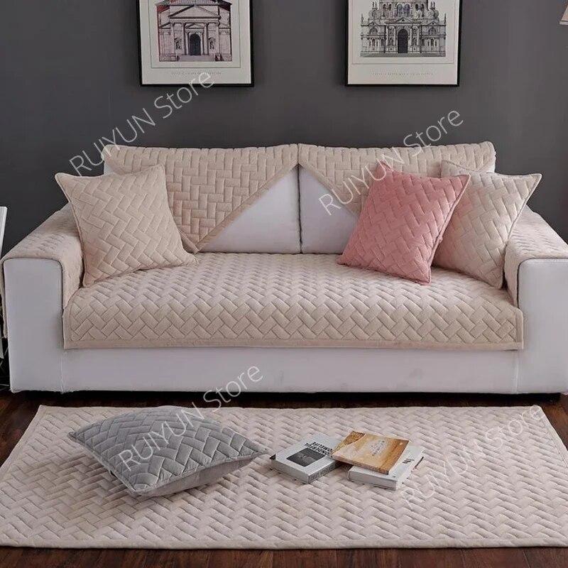 

Зимний утепленный чехол для дивана для гостиной, нескользящий диван, полотенце, чехол для дивана, чехол для дивана, собака, детский коврик для дивана, защитный чехол 1Pc 70x70cm