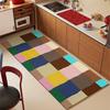 Carpet for Kitchen Floor Mat PVC Waterproof Oil-Proof Non-Slip Leather Rug Geometric Pattern Rugs Long Size Home Decor Carpets