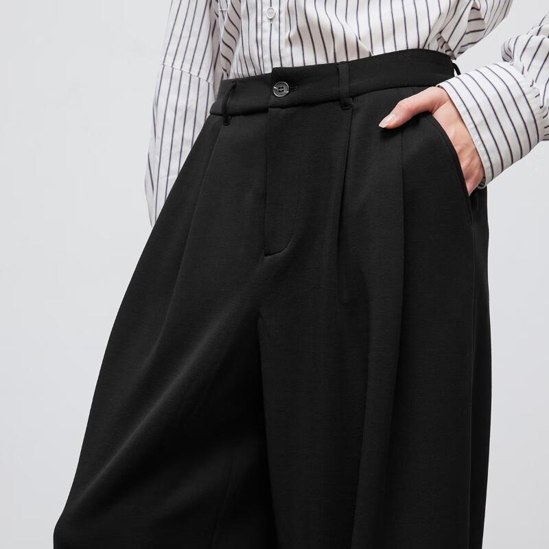 ONLY Women's 2025 Autumn Pleated Loose Straight-Leg Pants