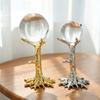 Gold/Sliver Tree Shape Crystal Ball Stand Electroplating Crystal Ball Display Stand  Office