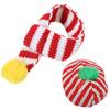 Dog Hat and Scarf Set Dog Christmas Adorable Knitted Hat Set for Pet Cat Dog Small Medium Large Dogs