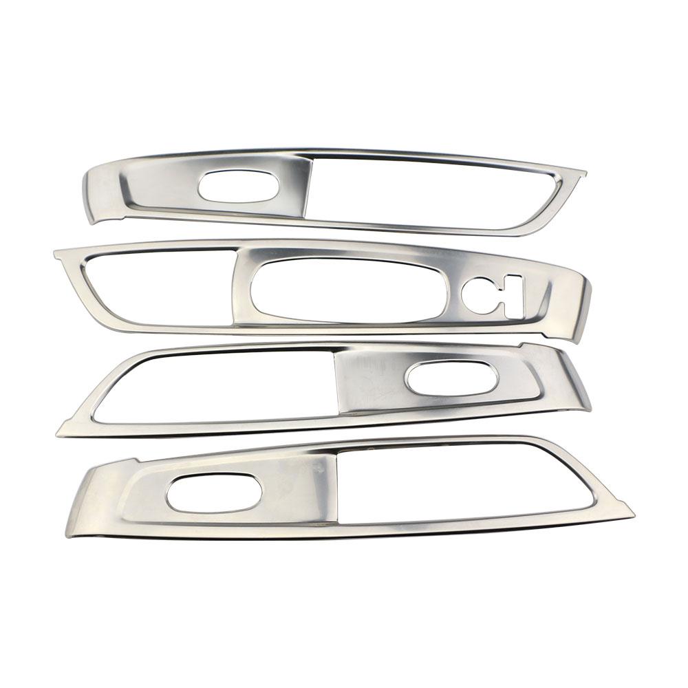 4PCS/set for Renault Koleos 2016 2017 2018 2019-2025 Car Window Lifting Panel Stickers Cover Stainless Steel Decorative Frame белый