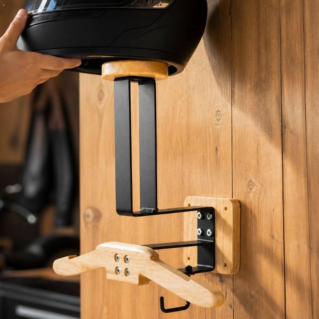 Wandmontiertes Helm-Aufbewahrungsregal Multifunktional für Schlafzimmer, Wohnzimmer