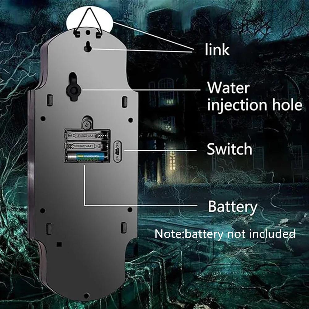 1× Skeleton Hand Shape Halloween Funny Spray Doorbell For Halloween Decoration