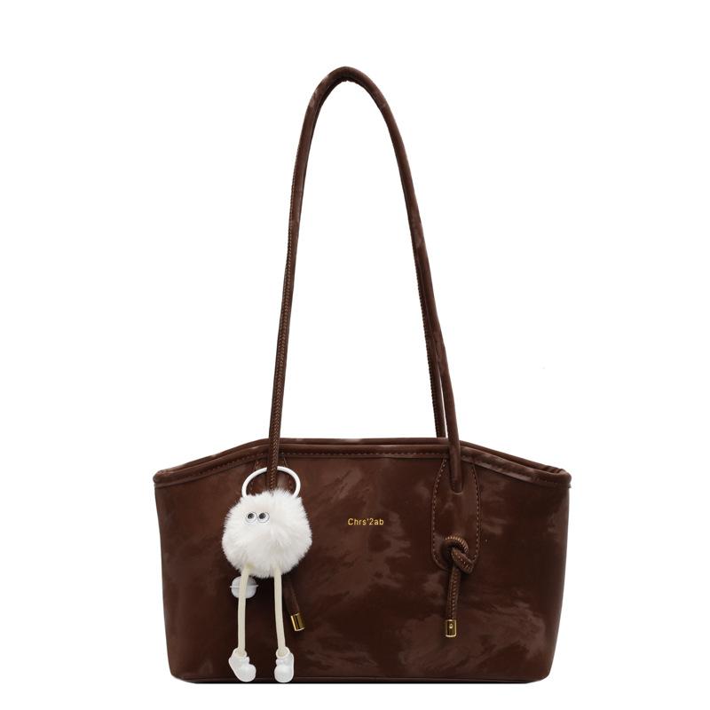 

Сумка Женская Новая Сумка-тоут Универсальная Повседневная Ручная На плечо коричневый