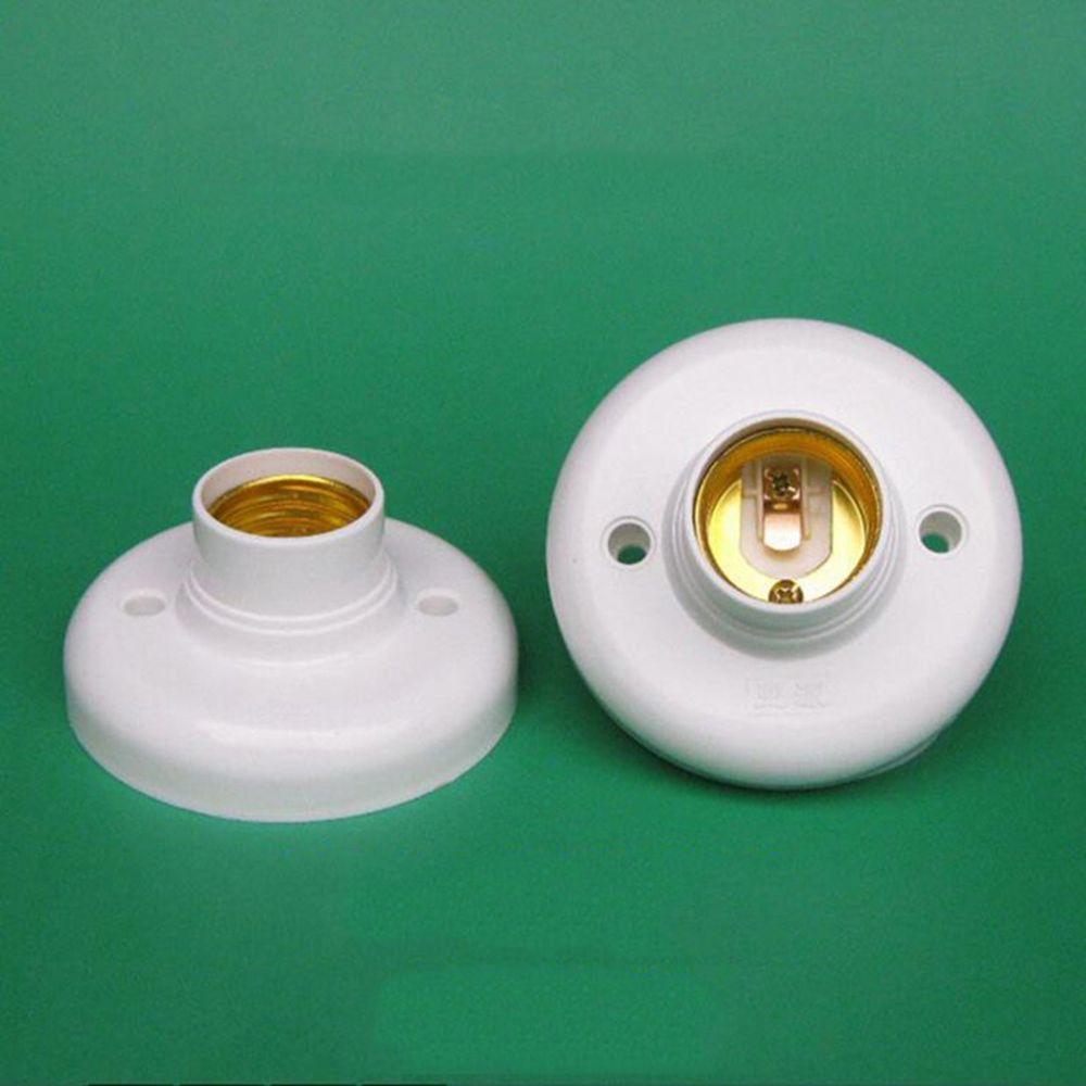 1/5PCS Ceiling Lamp Accessory Plastic E27 Lamp Base Round Socket Screw Light Bulb Holder