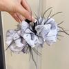 Elegant Chiffon Bow Hair Claw Clamp New Large Hair Crab Barrettes Vintage Hairpins For Women Print Hair Accessories Ornament