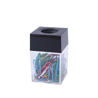 Scatola portaoggetti trasparente per graffette, dispenser per graffette, scatola di assorbimento magnetica, porta graffette, cancelleria, forniture per ufficio portatili