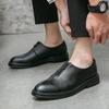 Lederschuhe Herren Größe 37 Frühling und Sommer Koreanische Version Trend Casual Spitzschuhe Kleinlederschuhe Britische vielseitige Lederschuhe