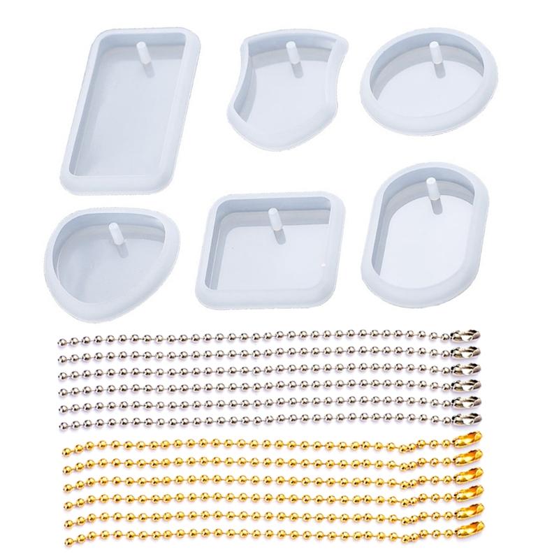 

Геометрическая форма для подвески в форме сердца, круглого эллипса, квадрата, прямоугольника, щита, УФ-кристаллическая смола, перфорированная силиконовая форма