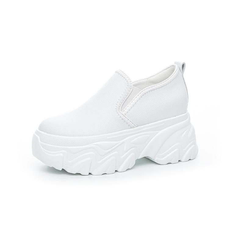 Versatile Casual Loafers 2025 Spring, Summer and Autumn New Little White Shoes Women's Lazy One-pedal Heightening Women's Shoes Tide