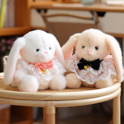 Cute Lop-eared Bunny Doll Plush Toy Little White Rabbit Doll Comfort Doll Couple Rabbit Birthday Gift