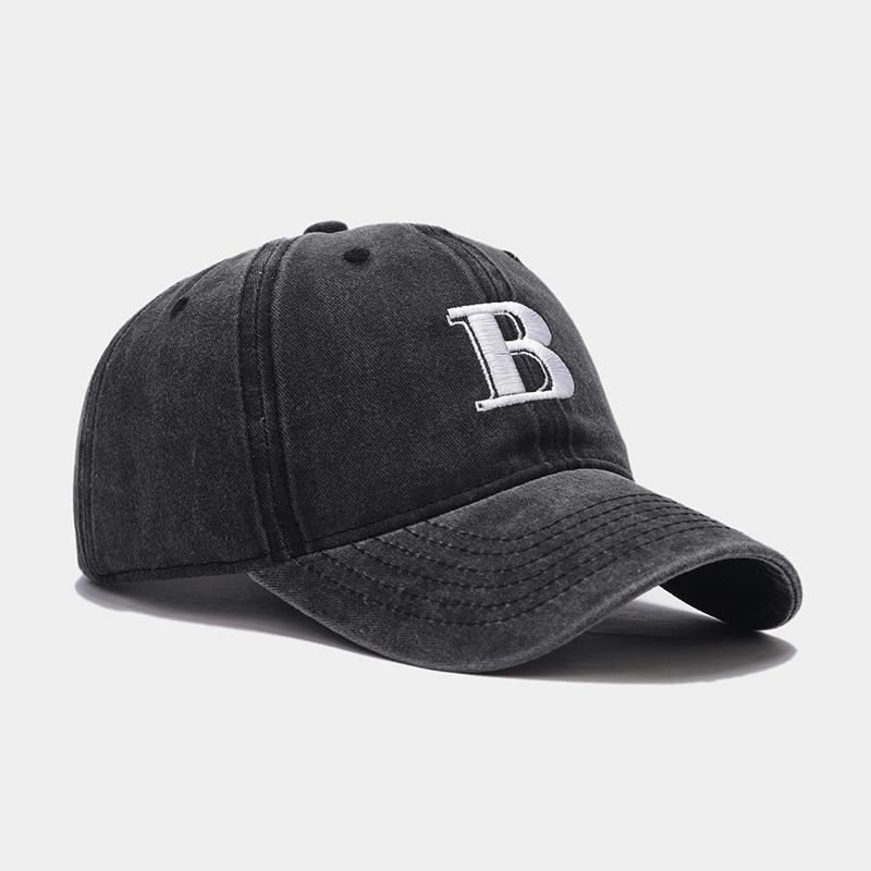 Spring and summer new trendy brand letter embroidered baseball cap men's fashion versatile cap women's trendy face small visor
