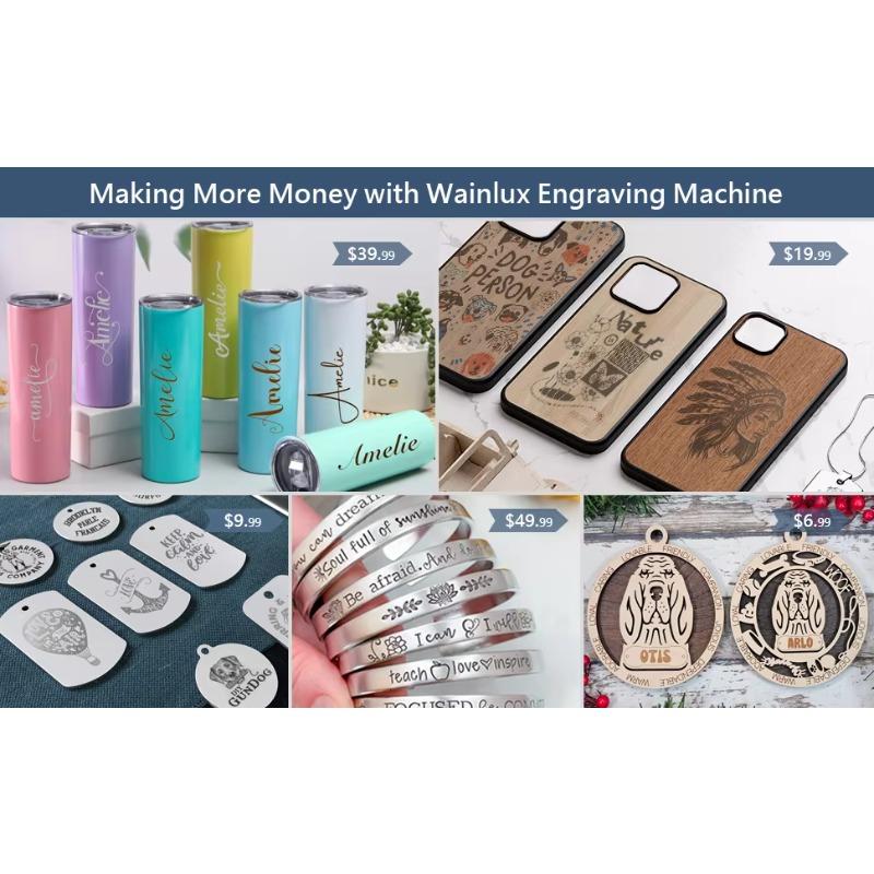 All-in-One Fully Automatic Laser Engraving Cutting Machine - Portable Desktop Household Marking Tool