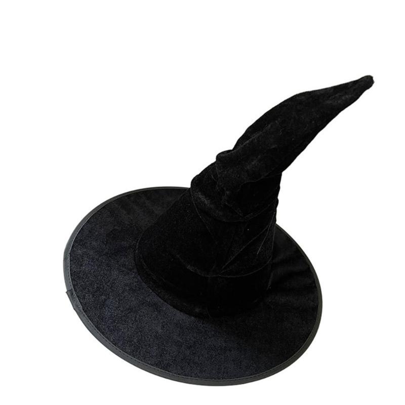 1Pc Halloween Wizard Hat Funny Witch Hat Witch Caps Wizard Costume Accessories for Carnivals Masquerades Party Cosplay