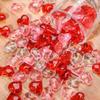 250Pcs 3D Heart Shaped Valentine's Day Decorations 250g Love Heart Ornaments  Wedding Vase Filler