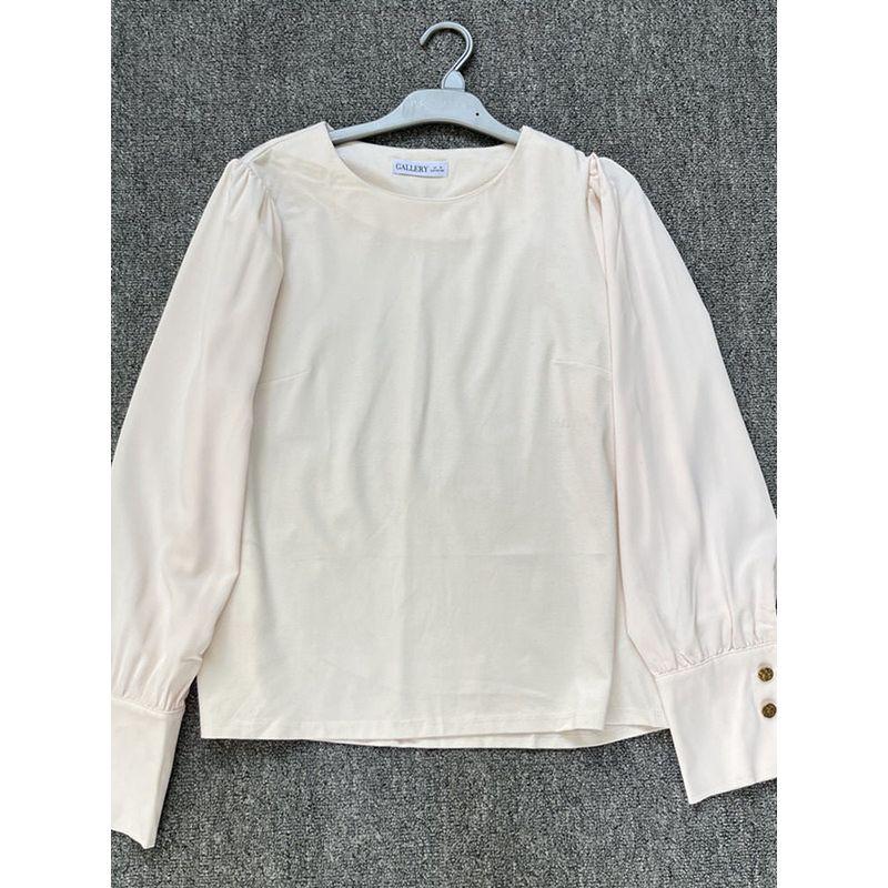 Surplus Stock from Foreign Trade, European Style Patchwork Autumn New Women's Long-Sleeve Pullover Shirt T-Shirt, Round Neck, Loose Fit