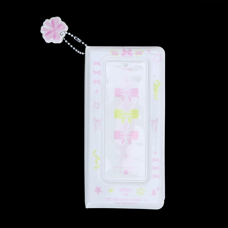 Elegant Photocard Binder Card Album With 4 Compartments Bowknot Pocket Small Cute Photo Album For Fans Boys Girls For Collecting And Organizing Cards