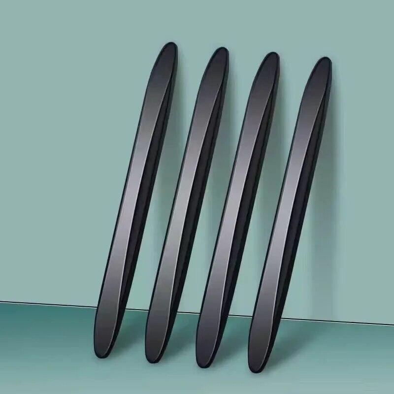 

4 шт. Автомобільна дверна протиударна смужка Невидимий універсальний захист краю Подряпини Захист автомобіля Наклейки Декоративна смужка Автомобільний аксесуар чорний