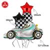 Hanging Flag Black and White Checkered Racing Pennant Banner for Nascar Theme Race Car Birthday Formula 1 Party Decoration Favor