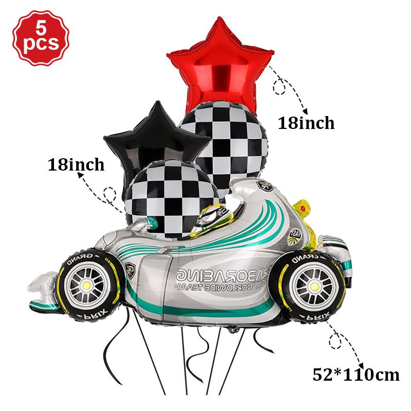 Hanging Flag Black and White Checkered Racing Pennant Banner for Nascar Theme Race Car Birthday Formula 1 Party Decoration Favor