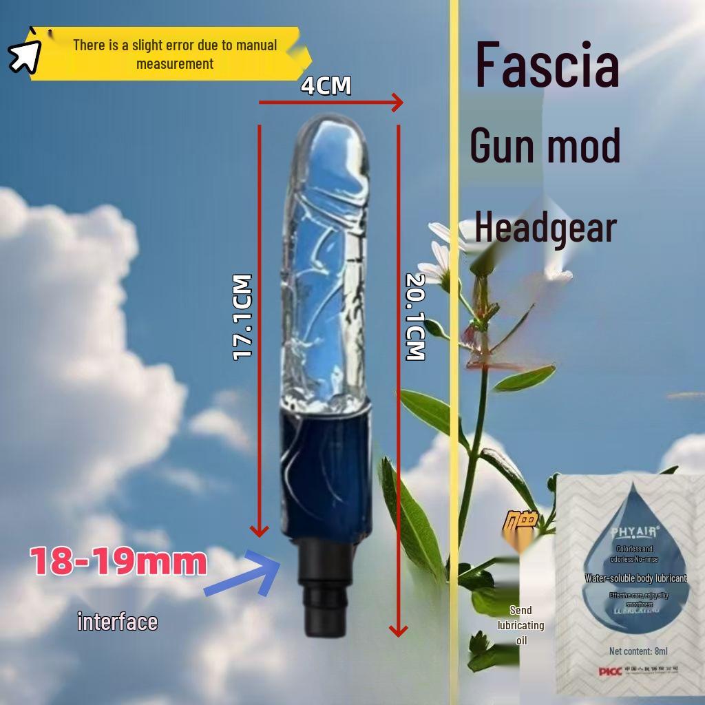 Testa Massaggiante per Pistola Fasciale Dildo - Prodotto per Adulti Femminili con Doppia Interfaccia