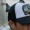 Regali Unici per Pescatori Cappello Pesce Persico Cappellino Novelty 3D Realistico Regolabile Rete Traspirante Comodo Leggero Cappello da Sole Divertente Pesca
